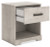 Ashley Shawburn White Dark Charcoal Gray Full Platform Bed with Dresser, Chest and Nightstand