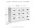 Ashley Binterglen White Queen Panel Bed with Dresser and 2 Nightstands