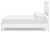Ashley Binterglen White Queen Panel Bed with 2 Nightstands