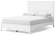 Ashley Binterglen White Queen Panel Bed with 2 Nightstands
