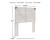 Ashley Shawburn Whitewash Full Panel Headboard with Dresser