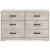 Ashley Shawburn Whitewash Full Panel Headboard with Dresser