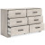 Ashley Shawburn Whitewash Full Panel Headboard with Dresser