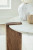 Ashley Isanti White Brown Coffee Table with 1 End Table