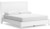 Ashley Binterglen White California King Panel Bed with Mirrored Dresser and 2 Nightstands