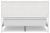 Ashley Binterglen White California King Panel Bed with Mirrored Dresser and 2 Nightstands
