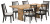 Ashley Galliden Light Brown Dining Table and 6 Chairs D841/45/01(4)/02A(2)