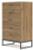 Ashley Deanlow Honey Twin Platform Panel Bed with Dresser, Chest and Nightstand