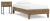 Ashley Deanlow Honey Twin Platform Bed with Nightstand