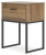 Ashley Deanlow Honey Twin Platform Bed with Nightstand
