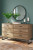 Ashley Deanlow Honey Queen Platform Panel Bed with Dresser, Chest and Nightstand
