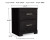 Ashley Belachime Charcoal Queen Panel Bed with Mirrored Dresser, Chest and Nightstand