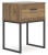 Ashley Deanlow Honey Full Platform Bed with 2 Nightstands