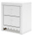Ashley Mollviney White Twin Panel Headboard with Nightstand Ashley Mollviney White Twin Panel Headboard with Nightstand