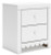 Ashley Mollviney White Twin Panel Headboard with Mirrored Dresser, Chest and 2 Nightstands