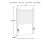Ashley Mollviney White Twin Panel Headboard with Dresser