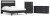 Ashley Finch Black Brown Queen Panel Platform Bed with Dresser and Chest