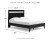 Ashley Finch Black Brown Queen Panel Platform Bed with Dresser and Chest