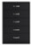 Ashley Finch Black Brown Queen Panel Platform Bed with Dresser and Chest