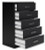 Ashley Finch Black Brown Queen Panel Platform Bed with Dresser and Chest