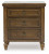 Benchcraft Sturlayne Brown Queen Upholstered Panel Bed with Mirrored Dresser, Chest and Nightstand