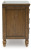 Benchcraft Sturlayne Brown Queen Upholstered Panel Bed with Mirrored Dresser, Chest and Nightstand