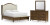 Benchcraft Sturlayne Brown Queen Upholstered Panel Bed with Mirrored Dresser