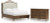 Benchcraft Sturlayne Brown Queen Upholstered Panel Bed with Dresser