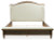 Benchcraft Sturlayne Brown King Upholstered Panel Bed with Mirrored Dresser and 2 Nightstands