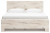 Ashley Lawroy Light Natural King Panel Bed with Mirrored Dresser, Chest and 2 Nightstands B100/14/B2310/56/58/60(2)/31/36/46/92(2)