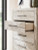Ashley Lawroy Light Natural King Panel Bed with Mirrored Dresser, Chest and 2 Nightstands B100/14/B2310/56/58/60(2)/31/36/46/92(2)