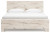 Ashley Lawroy Light Natural King Panel Bed with Mirrored Dresser, Chest and 2 Nightstands B100/14/B2310/56/58/60(2)/31/36/46/92(2)