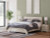 Ashley Lawroy Light Natural King Panel Bed with Mirrored Dresser, Chest and 2 Nightstands B100/14/B2310/56/58/60(2)/31/36/46/92(2)