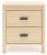 Ashley Cabinella Tan Queen Platform Bed with 2 Nightstands