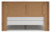 Ashley Lawroy Light Natural King Panel Bed with Mirrored Dresser and 2 Nightstands B100/14/B2310/56/58/60(2)/31/36/92(2)