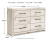 Ashley Lawroy Light Natural King Panel Bed with Dresser and 2 Nightstands B100/14/B2310/56/58/60(2)/31/92(2)