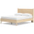Ashley Cabinella Tan Queen Platform Panel Bed with 2 Nightstands