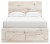 Ashley Lawroy Light Natural Full Panel Storage Bed with Mirrored Dresser, Chest and Nightstand B100/12/B2310/50(2)/84S/87/31/36/46/92