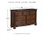 Ashley Lavinton Brown California King Poster Bed with Dresser and 2 Nightstands