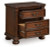 Ashley Lavinton Brown Queen Poster Bed with 2 Nightstands