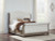 Ashley Ardenfield Light Brown California King Upholstered Sleigh Bed