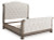 Ashley Ardenfield Light Brown California King Upholstered Sleigh Bed