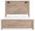 Ashley Senniberg Light Brown White Queen Panel Bed with Mirrored Dresser and Chest B1191/54/57/98/31/36/44