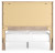 Ashley Senniberg Light Brown White Queen Panel Bed with Mirrored Dresser and 2 Nightstands B1191/54/57/98/31/36/92(2)