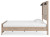 Ashley Senniberg Light Brown White King Panel Bed with Mirrored Dresser and 2 Nightstands B1191/56/58/99/31/36/92(2)