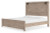 Ashley Senniberg Light Brown White King Panel Bed with Mirrored Dresser and 2 Nightstands B1191/56/58/99/31/36/92(2)