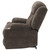 Coaster Houston Upholstered Power Lift Recliner Chair Dark Brown