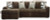 Ashley Midnight-Madness Onyx 2-Piece Sectional Sofa with Chaise
