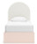 Ashley Wistenpine Blush Twin Upholstered Panel Bed with Storage