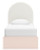 Ashley Wistenpine Blush Twin Upholstered Panel Bed with Storage